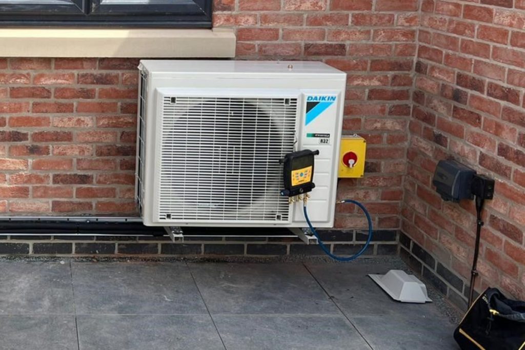 Daikin Air Conditioning unit after installation in a Hull building